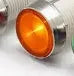 10mm stainless steel edge plastic indicator light with wire and flat end connector.