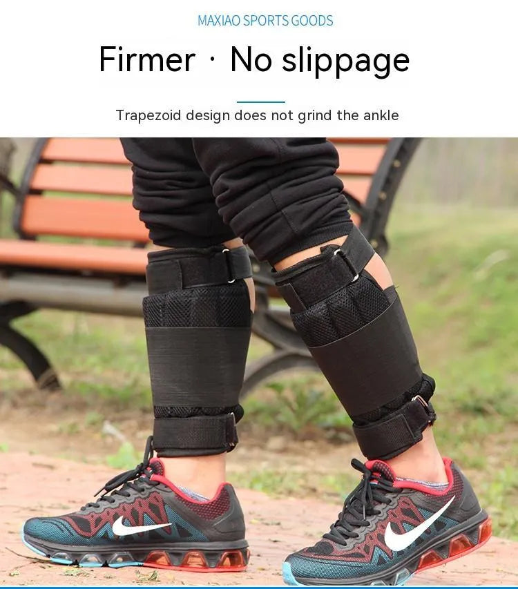Nylon sandbag leggings with empty sleeve for weight-bearing running exercise, holds up to 6kg