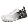 Five finger aqua shoes in army green colour with a low top design and elastic band.