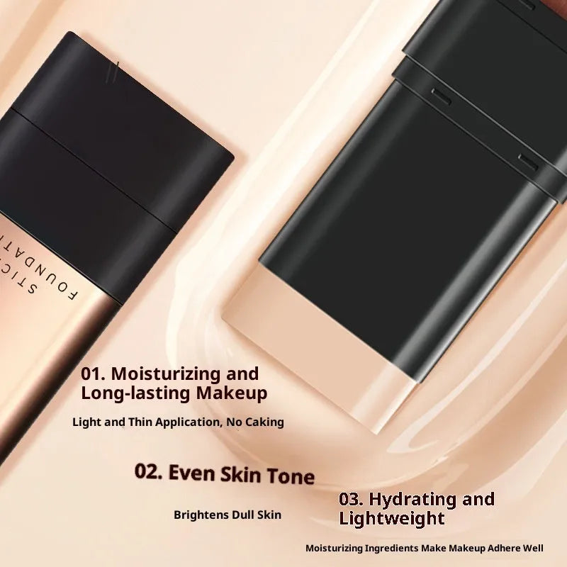 Flawless Water Light Eraser Stick Foundation in bright white and natural colour shades with brush included