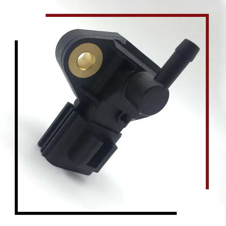 Black intake pressure sensor for Ford and Lincoln vehicles including Fiesta, Focus, Transit models