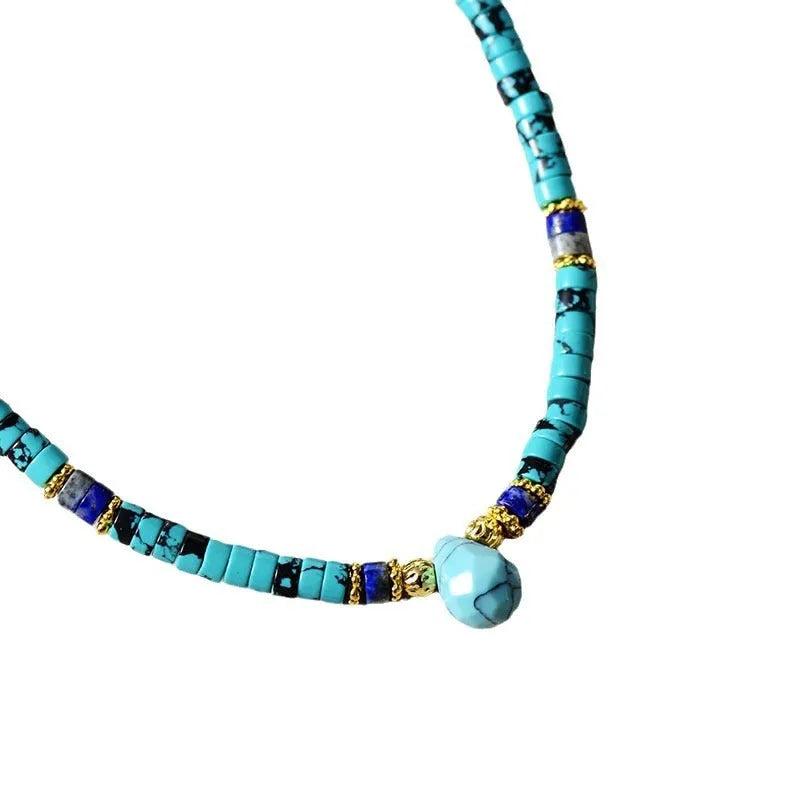 Natural jade stone pendant necklace on alloy chain with teardrop and metal star style options