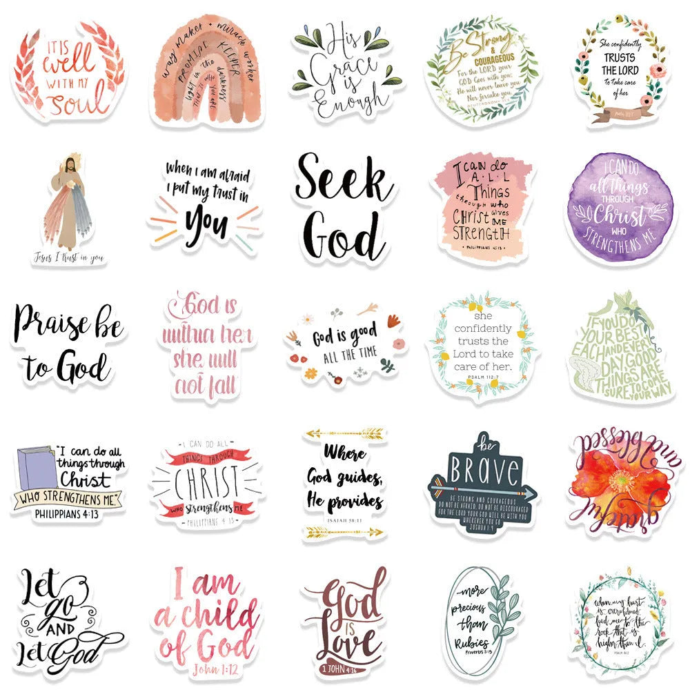50 graffiti stickers with random printed patterns for personalised decoration