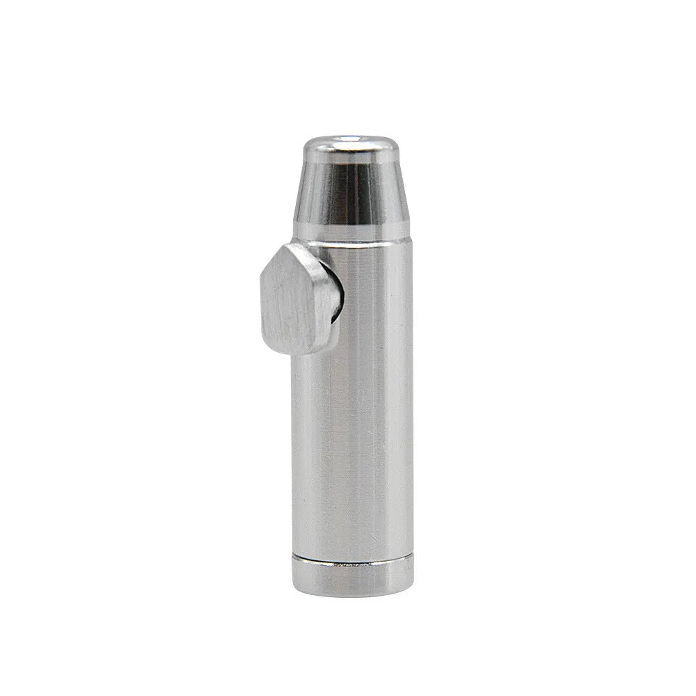 Aluminium alloy metal cigarette holder pipe with 53mm flat head in seven colour options