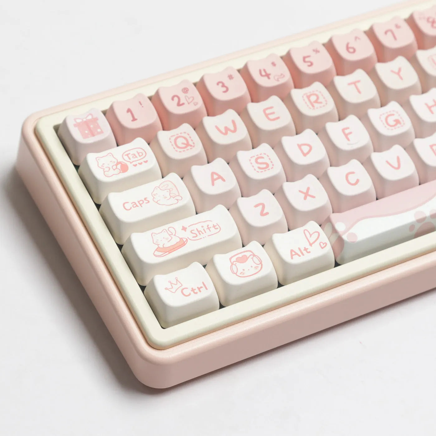 Full set of PBT sublimation key caps for mechanical keyboard with over 98 keys