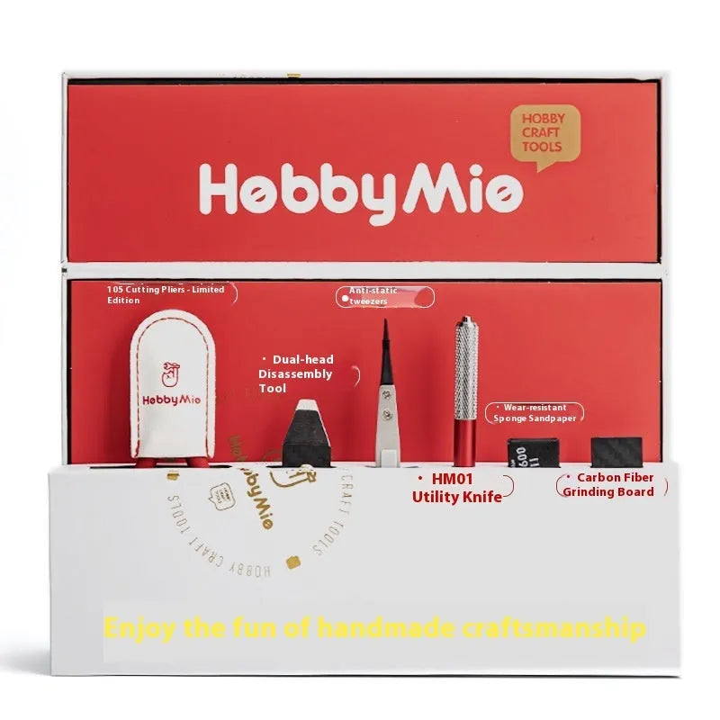 Meow Maker Model Tool Featured Set containing metal precision tools for scale model and miniature kit assembly