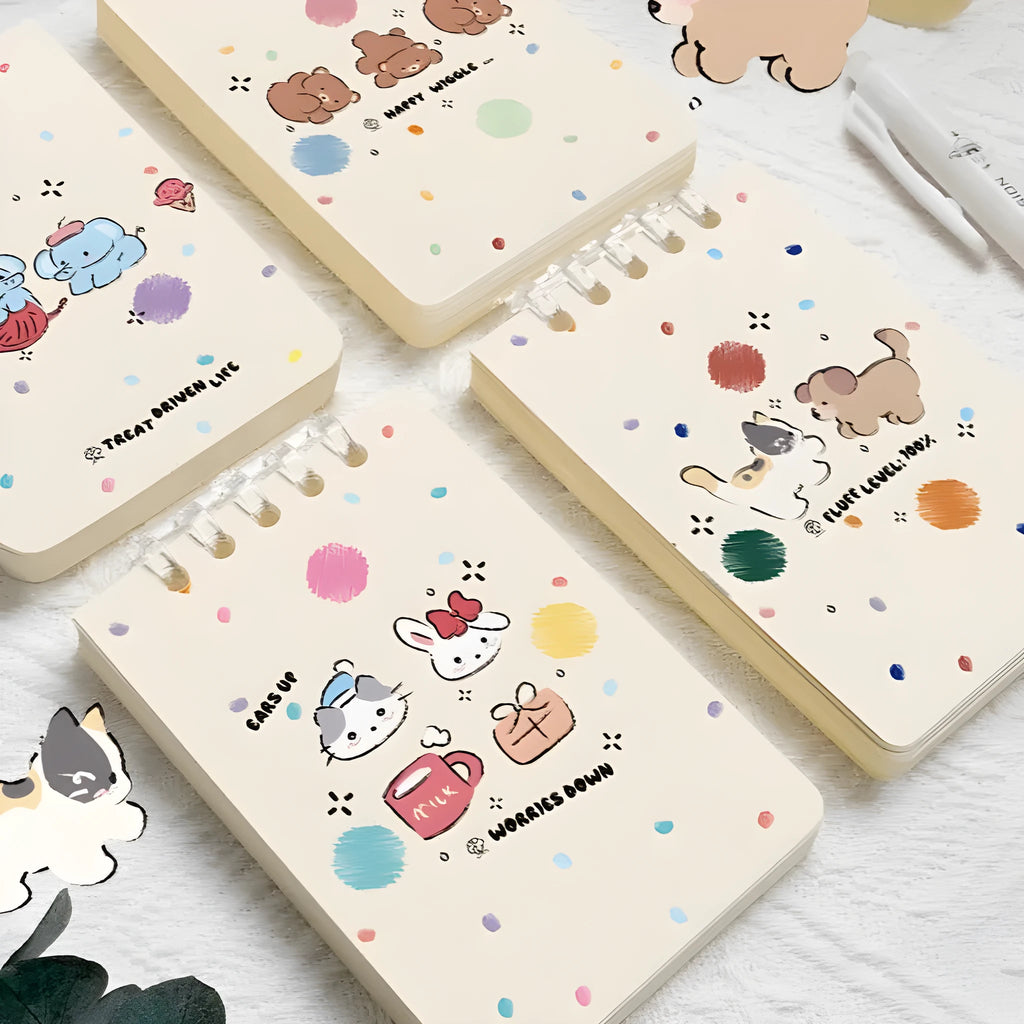 A7 small flip-up notebook 80 sheets 7.3x10.3cm pocket notepad