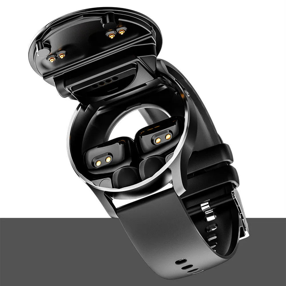 X7 smart watch with Bluetooth headset functionality showing large touch screen on wrist