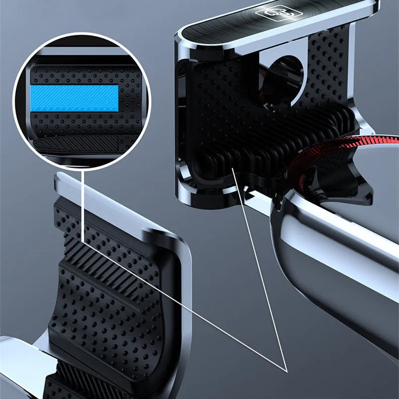 T11 wireless car charger, black or silver, infrared sensor, air outlet mount, Type-C output, stretching bracket