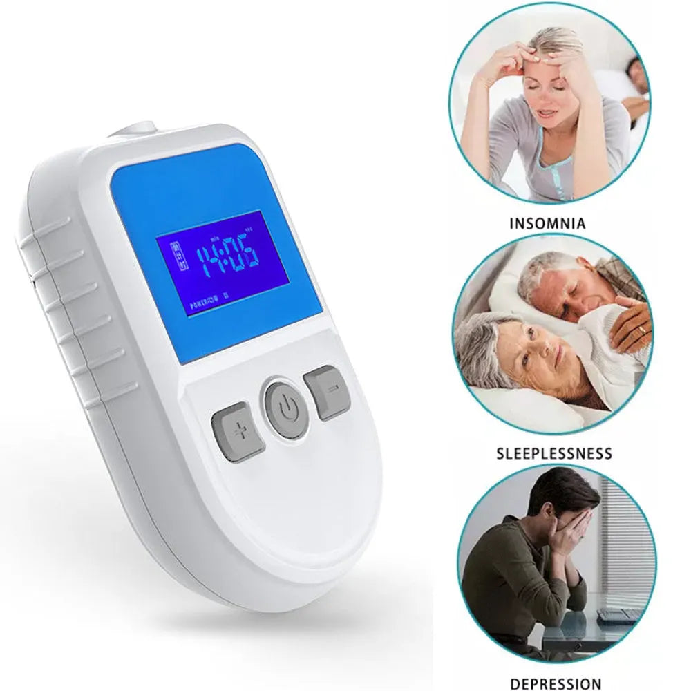 HSM04 white low frequency pulse therapy instrument for sleep improvement with USB connector