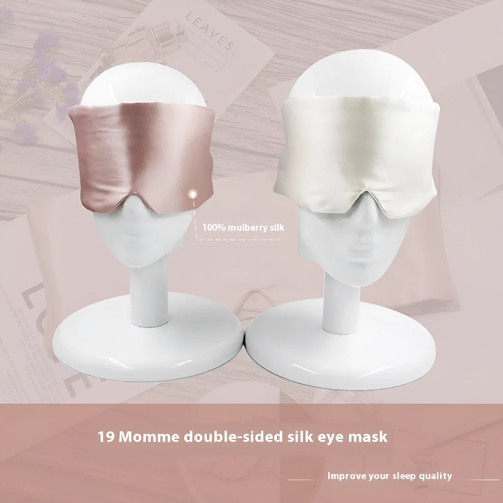 Mulberry silk sleep eye mask for light blocking in multiple colour choices