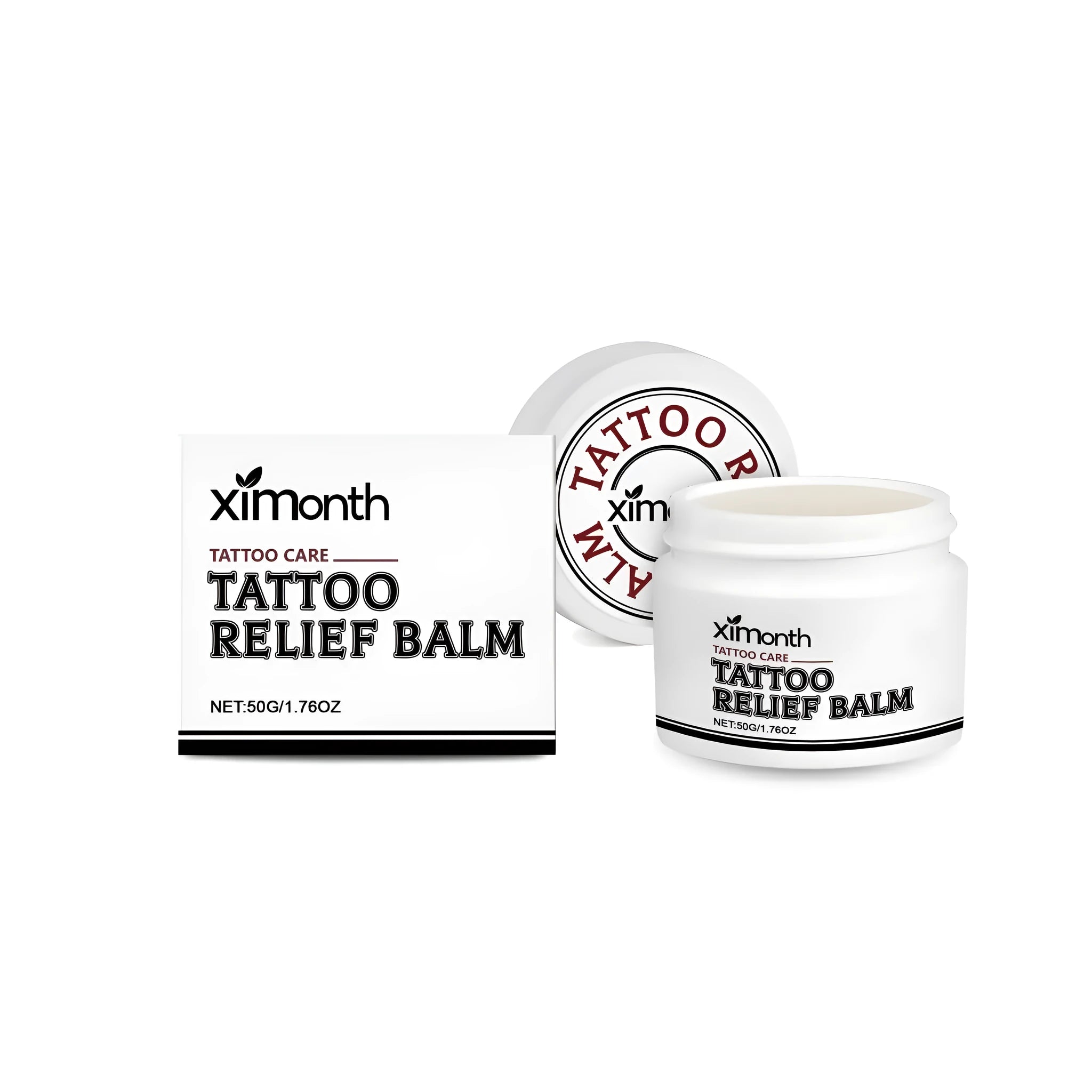 50g tube of tattoo aftercare cream with shea butter and coconut oil