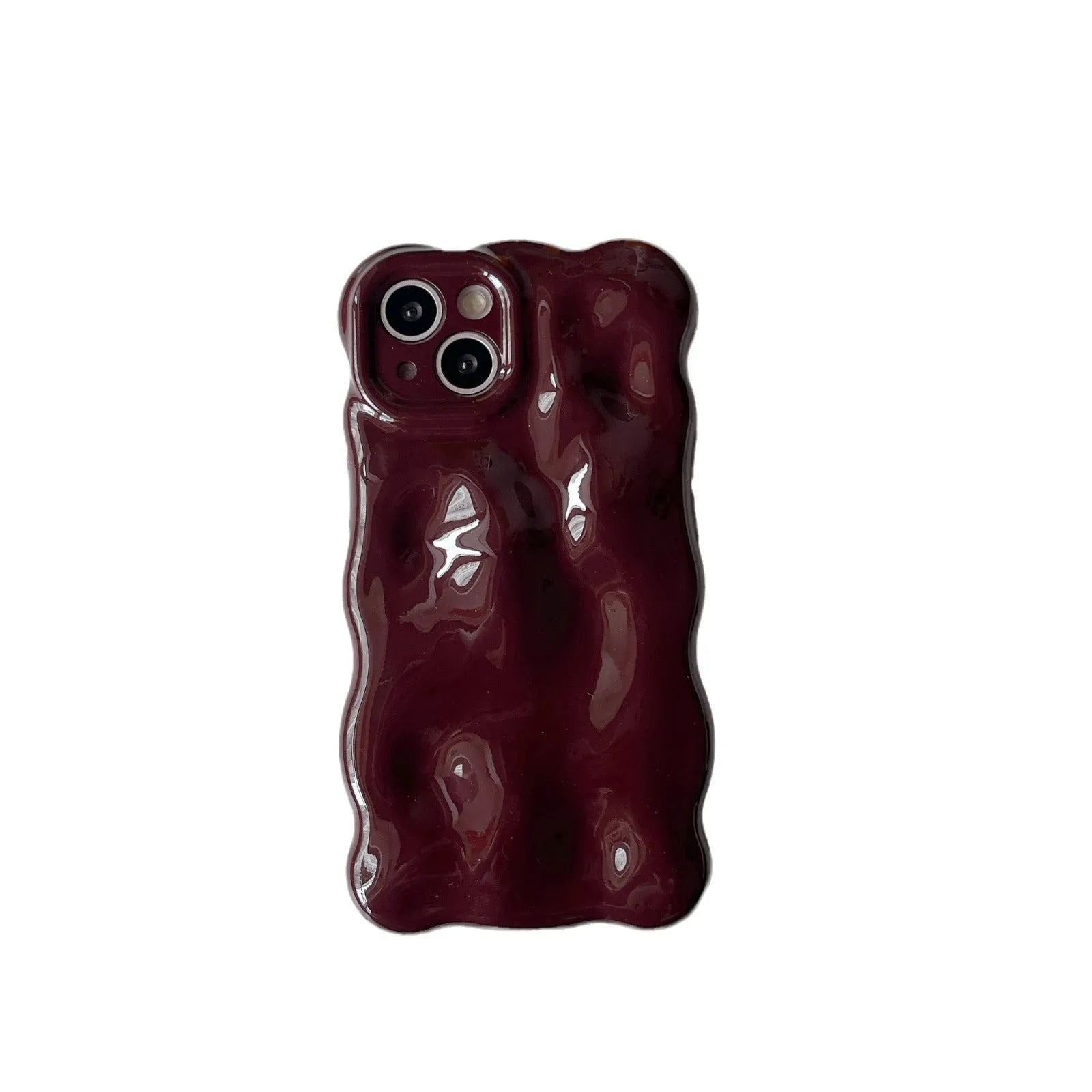 Ankela wine red TPU phone case for iPhone 16 Pro Max with full coverage anti-fall protection