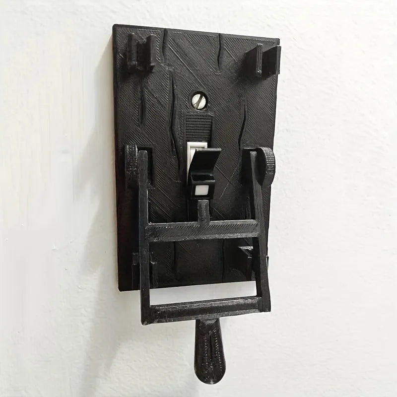 DZ1V1 retro decorative mechanical light switch with white PLA plastic shell