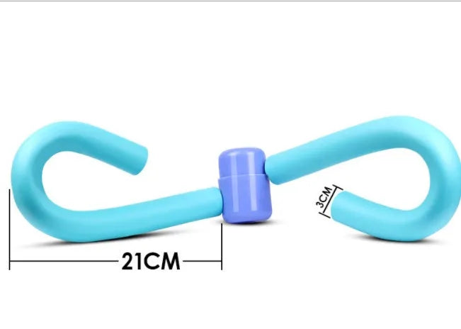PVC foam leg exercise clip with steel spring resistance in multiple colours