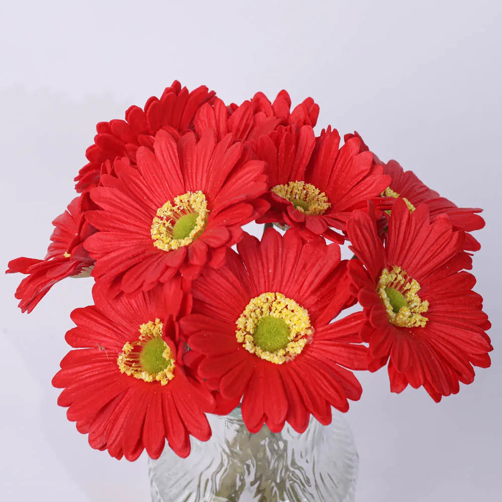 Simulation flower bouquet in assorted colours made from pu and silk flower for home decoration