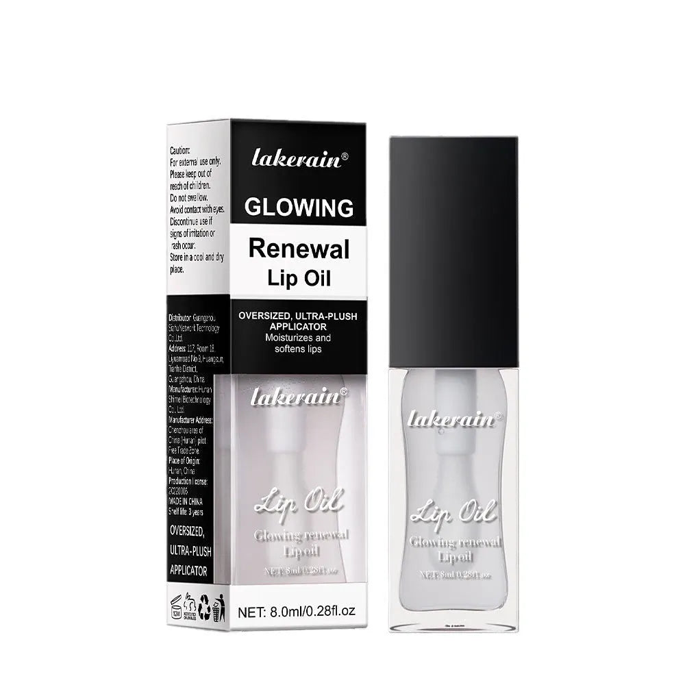 8ml lip oil in seven colour options: coral, clear, honey, jam, pink, red and rose