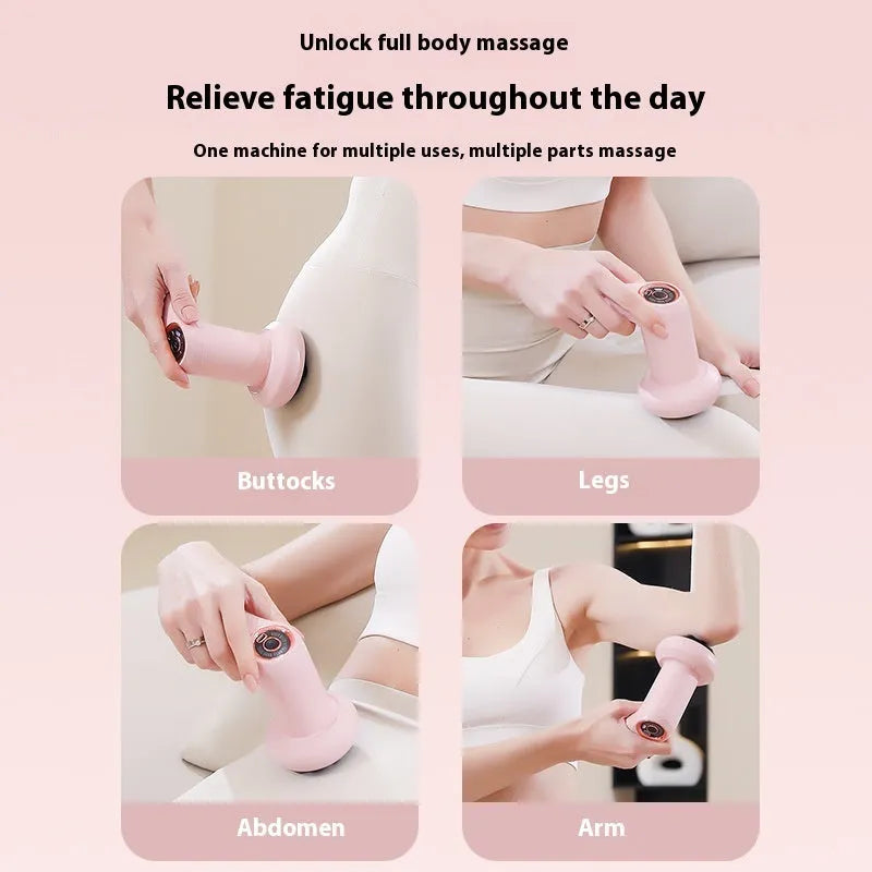 USB electric massager in black, pink or white for cervical spine, back, waist and leg massage.