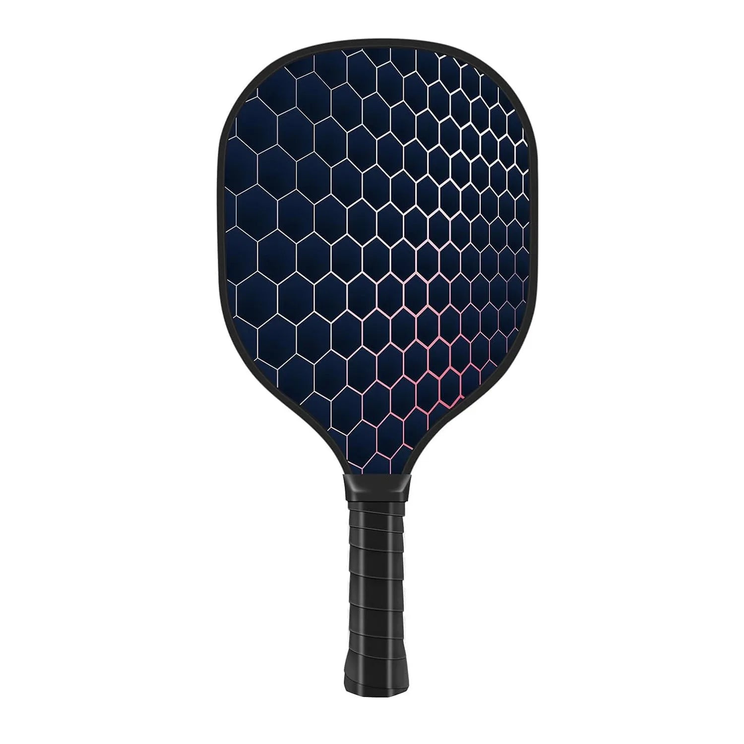 Wooden training racket for table tennis and pickleball, shown front view.