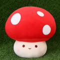 Children's mushroom plush pillow toy made of PP cotton, available in 23cm 30cm 60cm heights and mushroom colours