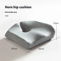 Memory foam office chair cushion in grey on desk chair