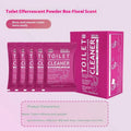 Toilet bubble powder effervescent cleaner in blue ocean or pink floral scent, 240g bag or 5x40g box.