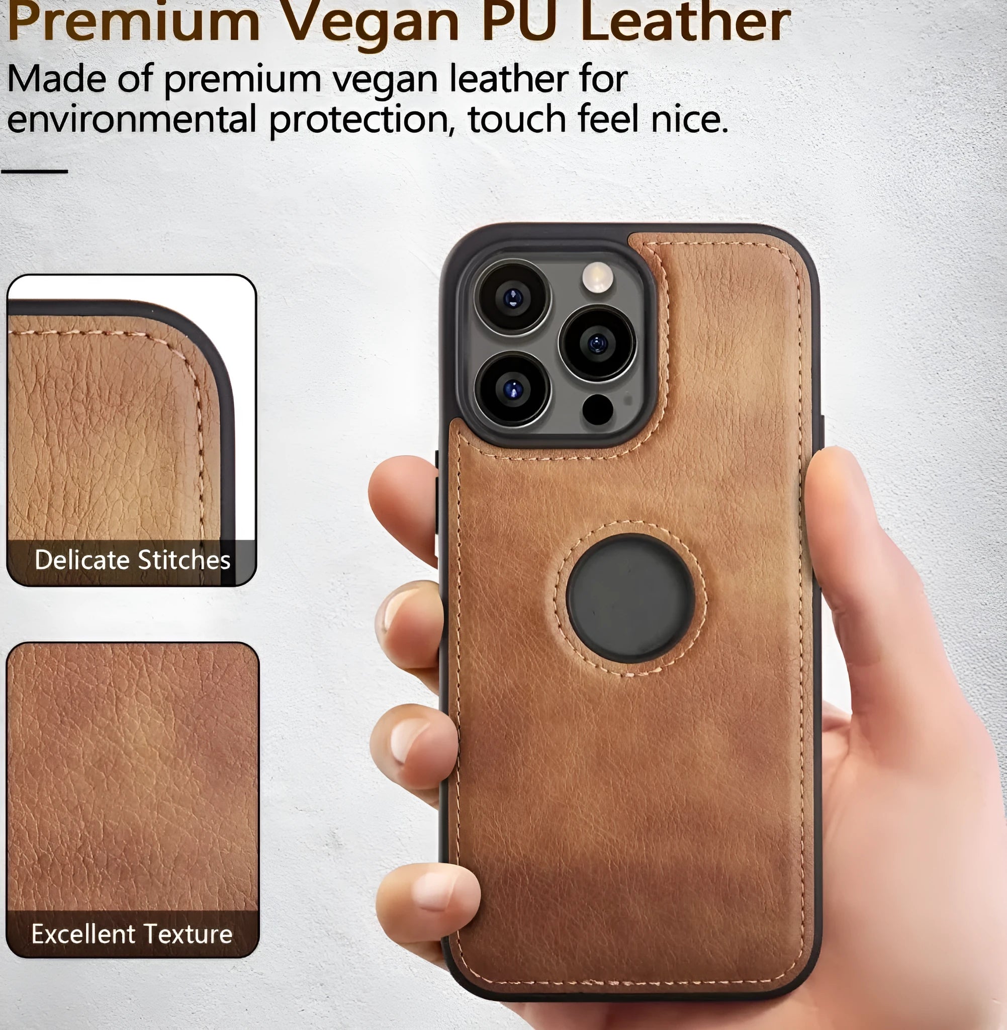 Leather finish back cover phone case for Apple iPhone models, imitation leather protective shell available in black, brown, red, blue for iPhone 6G/6S, 7/8G, SE2/SE3, 11, 12, 13, 14 series and more