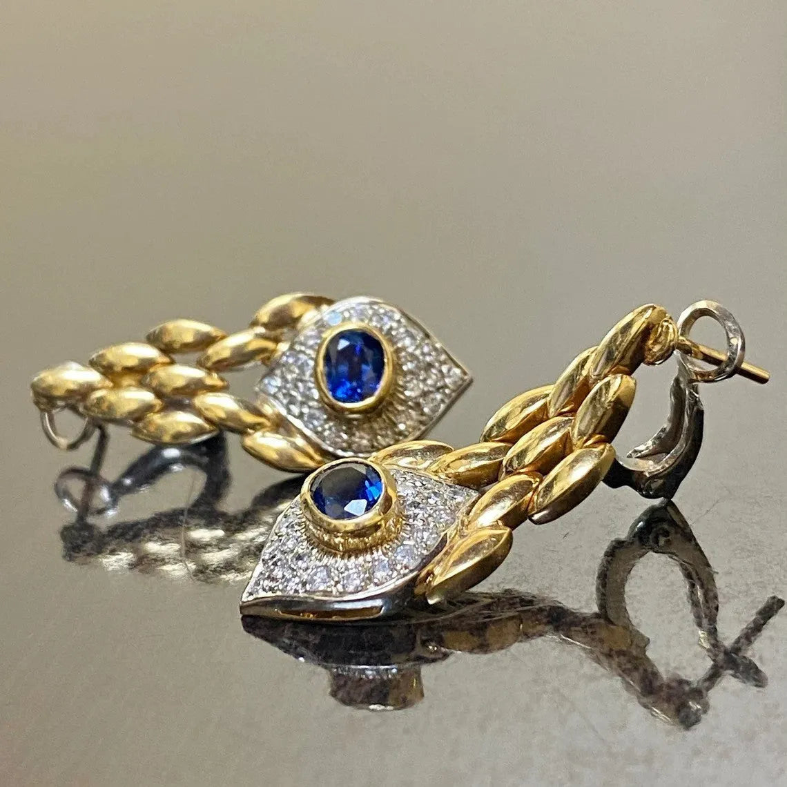 Imitation gold snake motif drop earrings for women, alloy with electroplating, retro fashion OL style, one pair