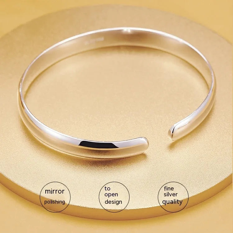 Glossy Heart Sutra bracelet with auspicious motifs on copper with electroplated finish