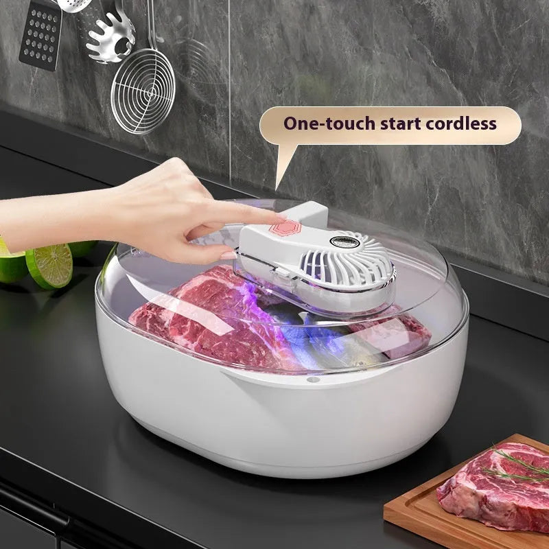Aluminium household quick defrosting plate food thawing device with USB cable connection