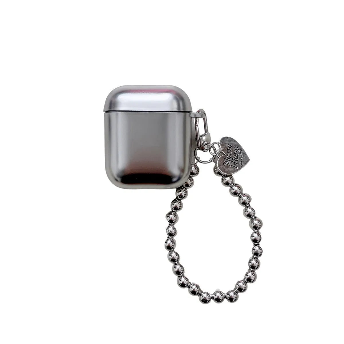 Matte plating AirPods protective case with electroplated bracelet-style details on TPU material