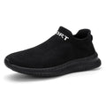 Men's lightweight low-top hiking shoes in flyknit material, shown in a solid colour.