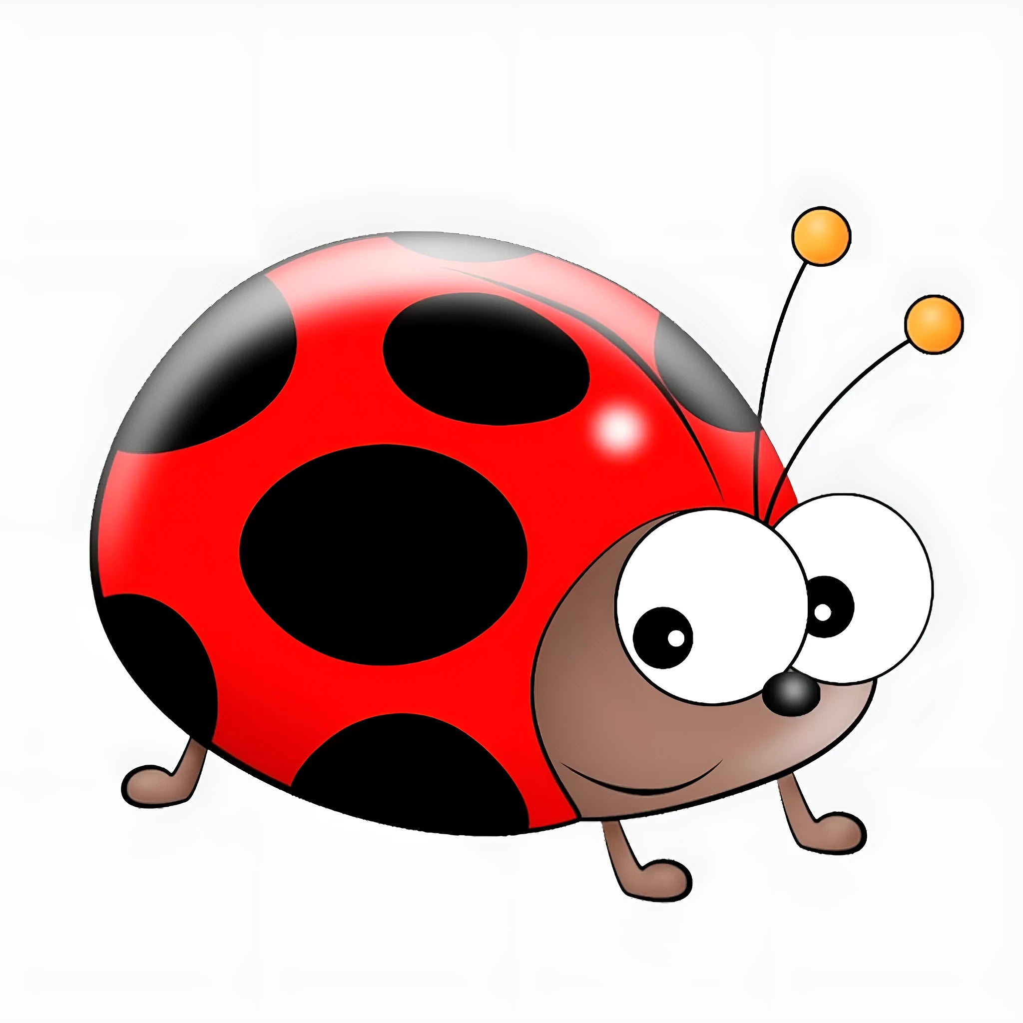 14.5 cm cartoon ladybird sticker for car windows and motorcycle decoration