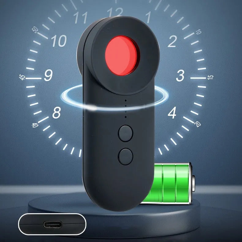Black ABS plastic surveillance detector device for GPS, wifi signals, and hidden camera detection