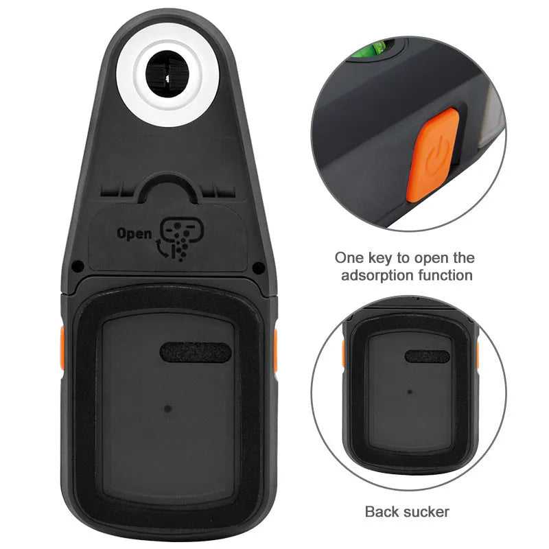 Dust collecting red light level meter bracket for electric hammer drills with laser guide