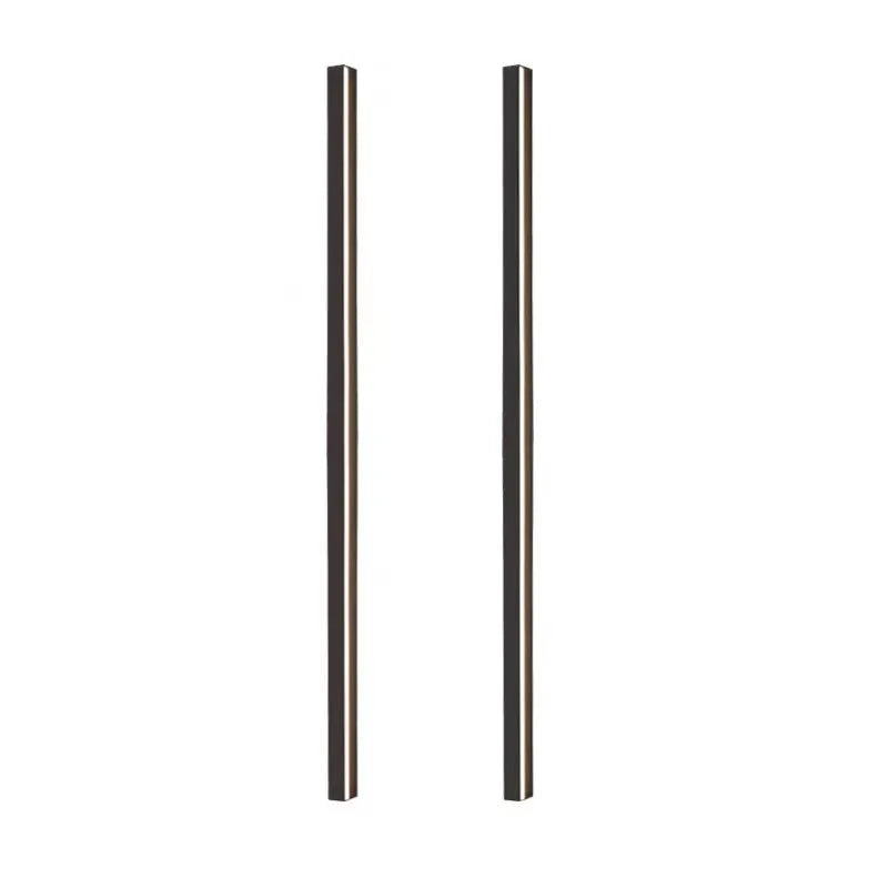 80cm black aluminium LED strip wall lamp with touch control for three colour temperatures