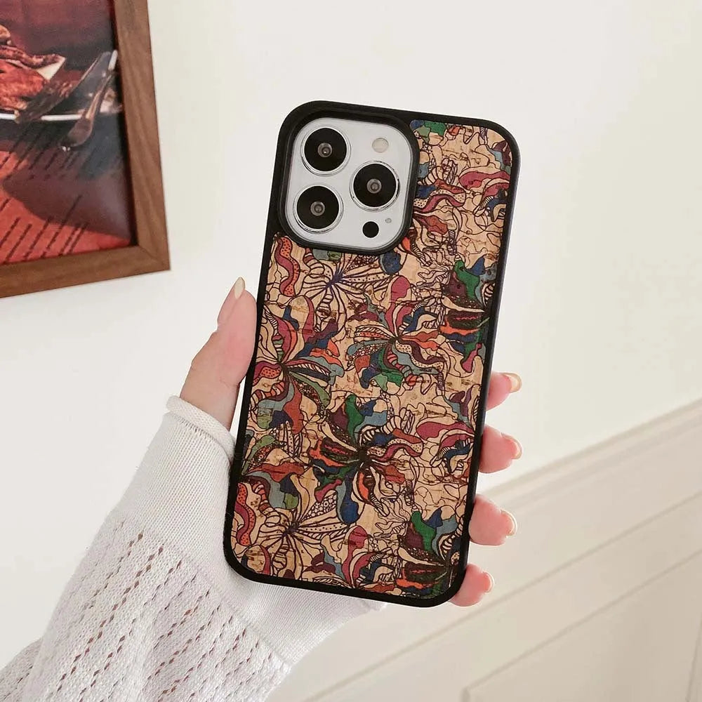 Fashion ethnic pattern imitation leather mobile phone case for Apple iPhone, blue totem colour