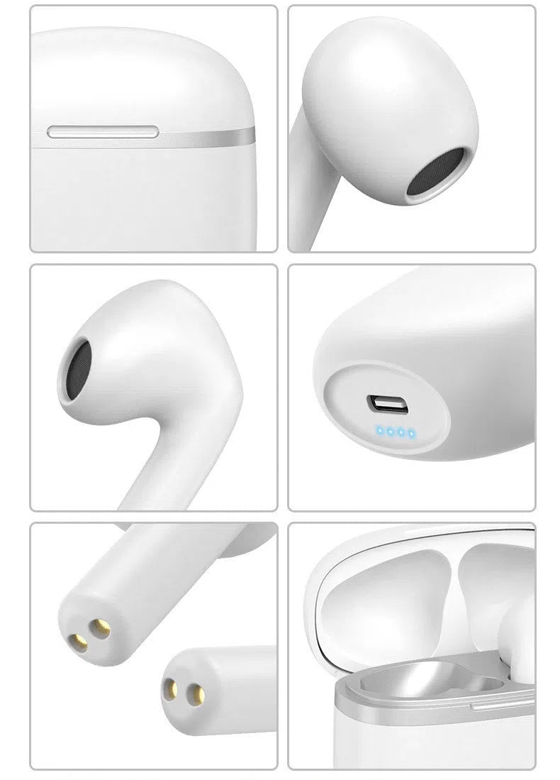 X60 true wireless Bluetooth headset dual in-ear stereo earbuds with charging case in black or white