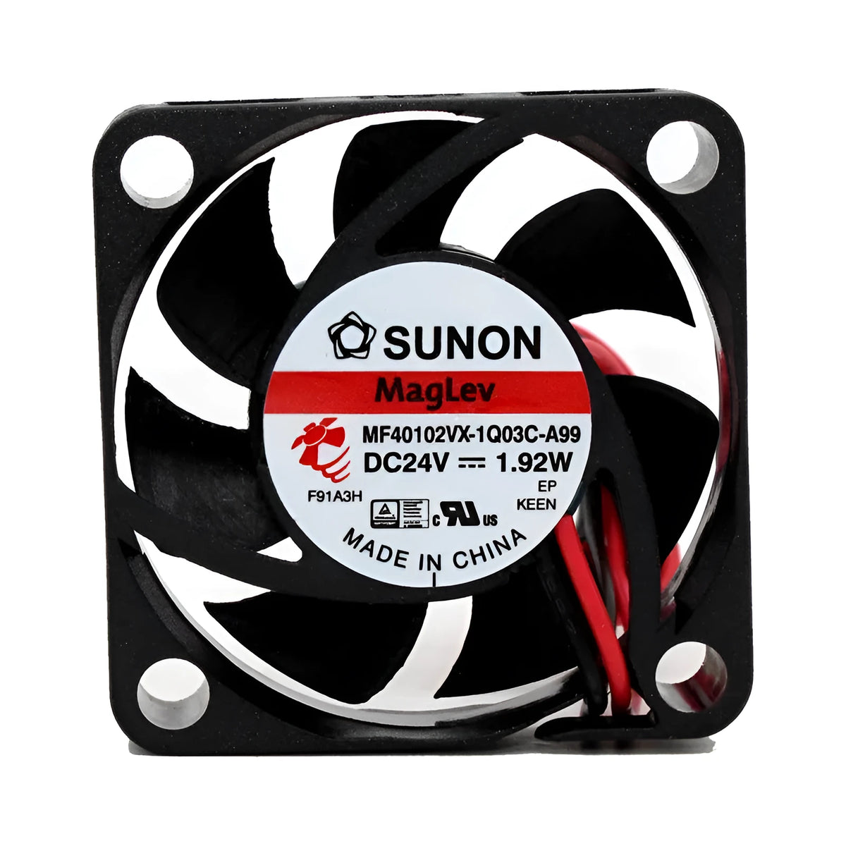 MF40102VX-1Q03C-A99 24V 4 cm DC axial cooling fan for electronics and enclosure cooling