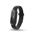 Black electronic mosquito repellent bracelet with USB charging port on wrist