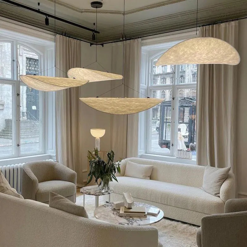 Art silk chandelier ceiling light in 40cm 50cm 60cm or 80cm diameter for bedroom or living room