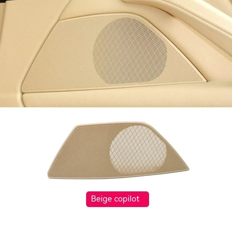 BMW 5 Series door speaker cover replacement part in ABS PC plastic showing colour options