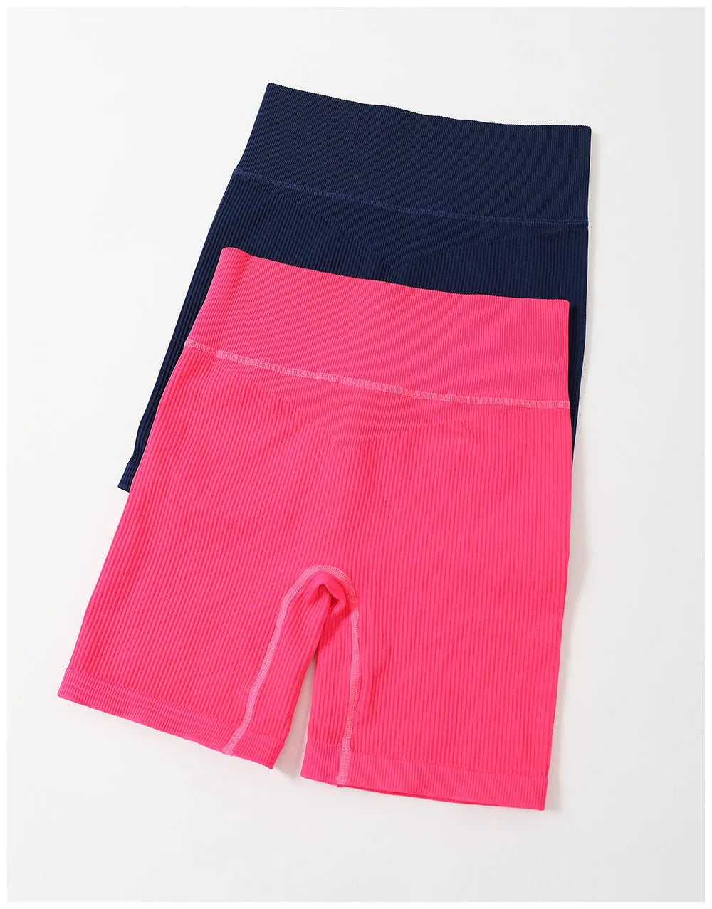 Women's super elastic high waist yoga gym cycling shorts in cotton blend nylon, tight leggings style, sizes S M L