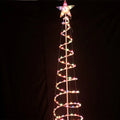 6FT spiral Christmas tree LED lights with remote control for indoor outdoor holiday decoration