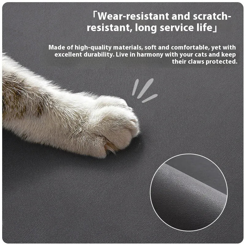 Water-absorbent non-slip pet feeding mat in cat head dark gray pattern 35x50cm