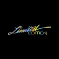 Reflective English text bumper sticker in black, white and colourful options, measuring 16cm by 3.8cm.