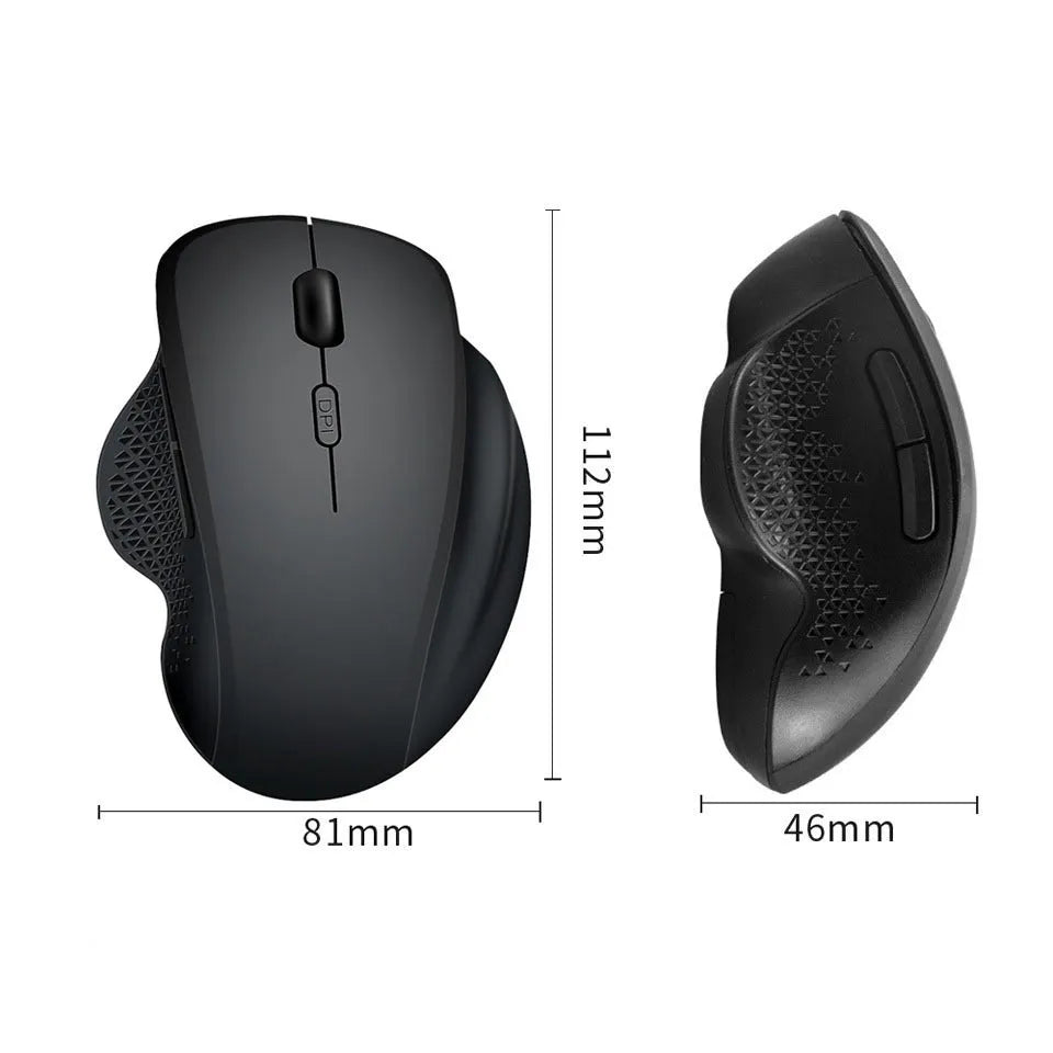 Grey and black self-charging wireless photoelectric mouse for laptop with USB charging cable