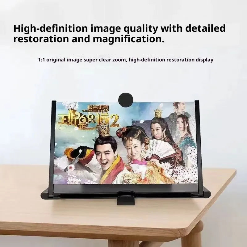 F3 10-inch desktop mobile phone screen amplifier in PP plastic with phone holder