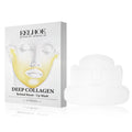 Four collagen facial sheet masks showing 23.5x16.8cm size for skincare application