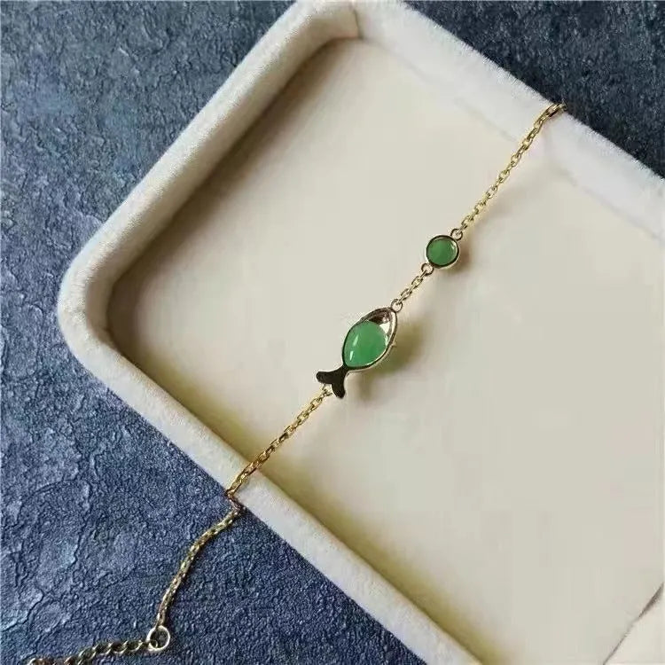 Electroplated yellow gold copper retro bracelet with adjustable unisex design